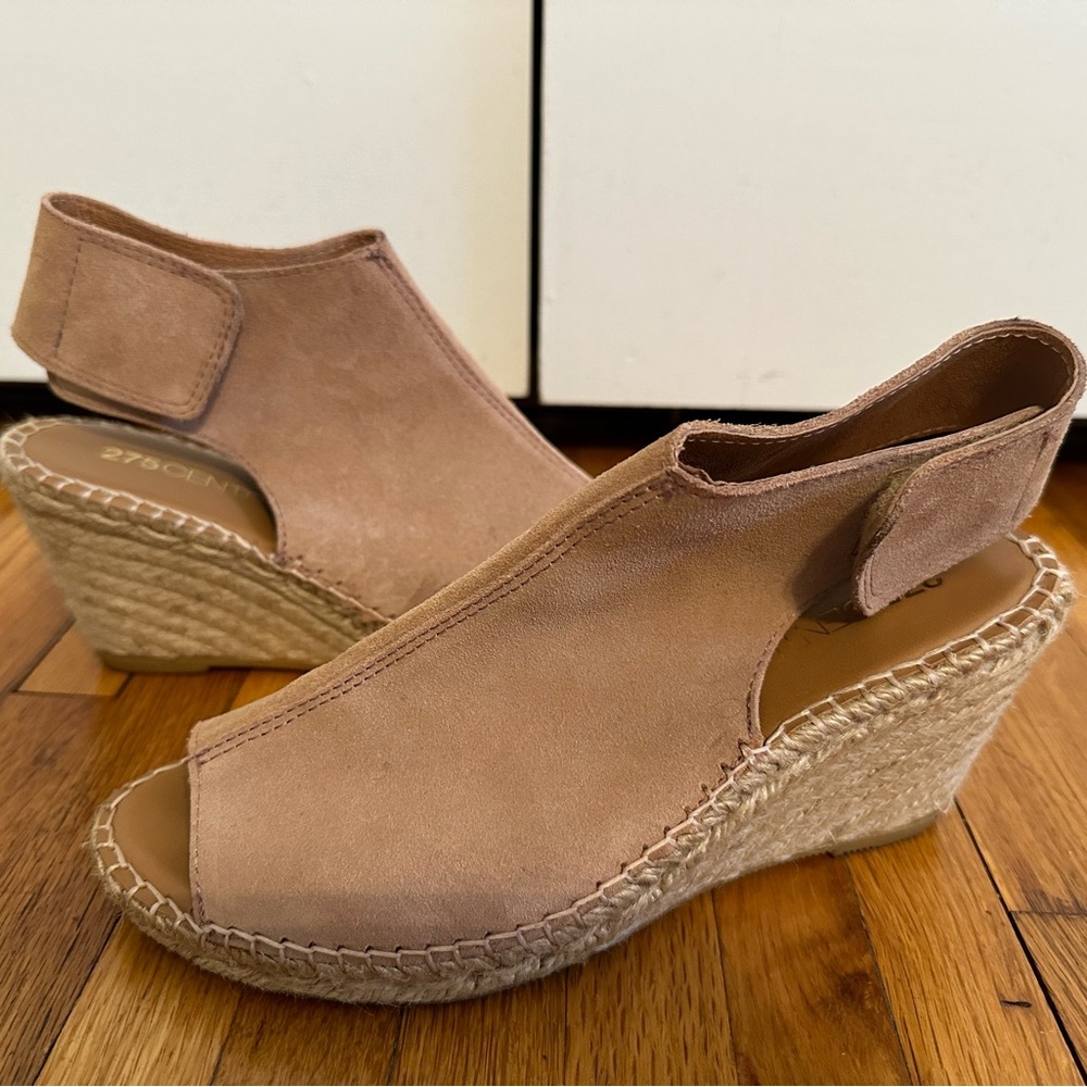 Tan suede wedge 275 Central Espedrilles